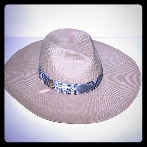 Eugenia Kim Hemp Snakeskin Sun Hat